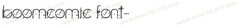 boomcomic font字体转换